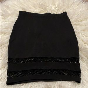 Black pencil skirt